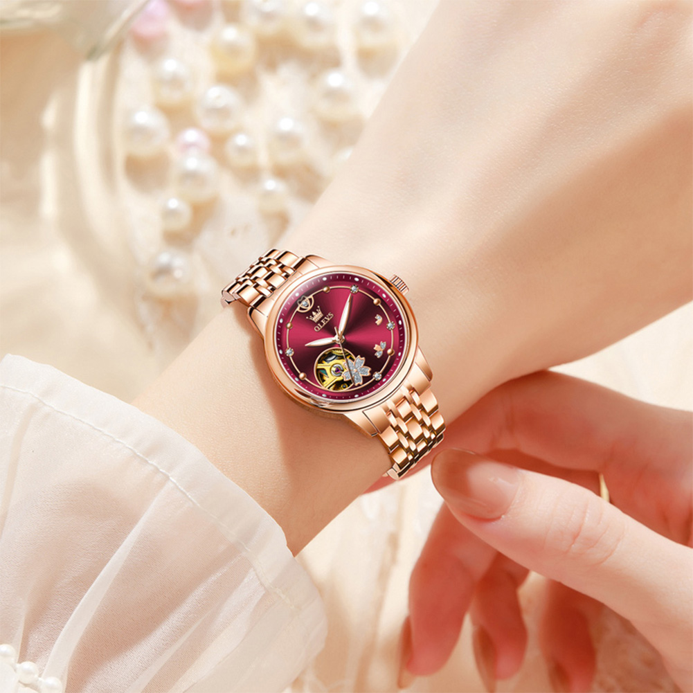 Rose Gold Wine Red Luxury Casu - Watch Winder Compact recension och pris