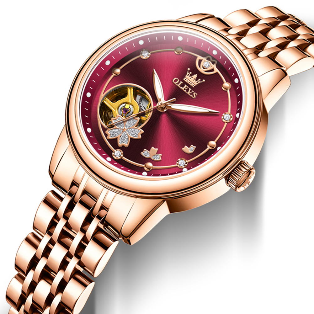 Rose Gold Wine Red Luxury Casu - Watch Winder Compact recension och pris