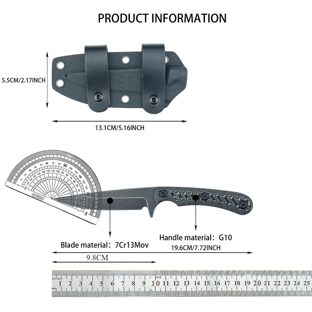Full Tang Fixed Blade Knives 7 - Edc Carry Fixed Blade Knife recension och pris