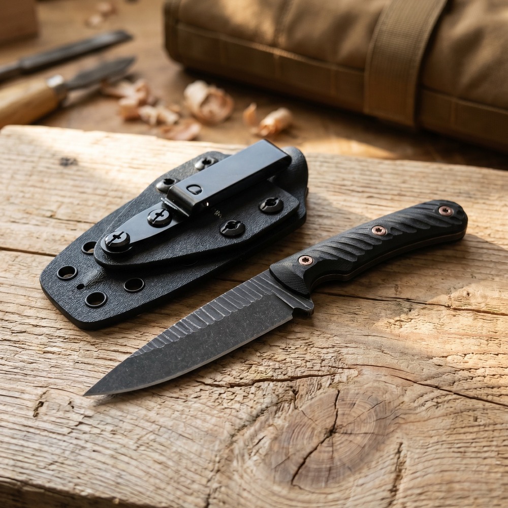 Full Tang Bushcraft Knife D2 B - Edc Carry Fixed Blade Knife recension och pris