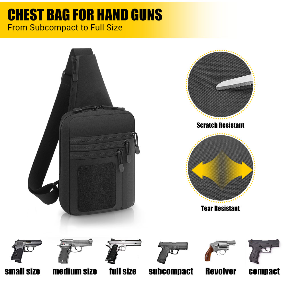 Tactical Pistol Gun Bag Concea - Edc Concealed Carry Bag recension och pris