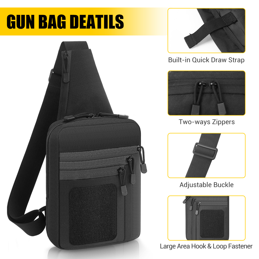 Tactical Pistol Gun Bag Concea - Edc Concealed Carry Bag recension och pris