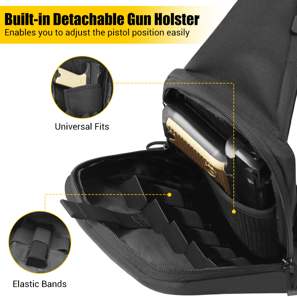 Tactical Pistol Gun Bag Concea - Edc Concealed Carry Bag recension och pris
