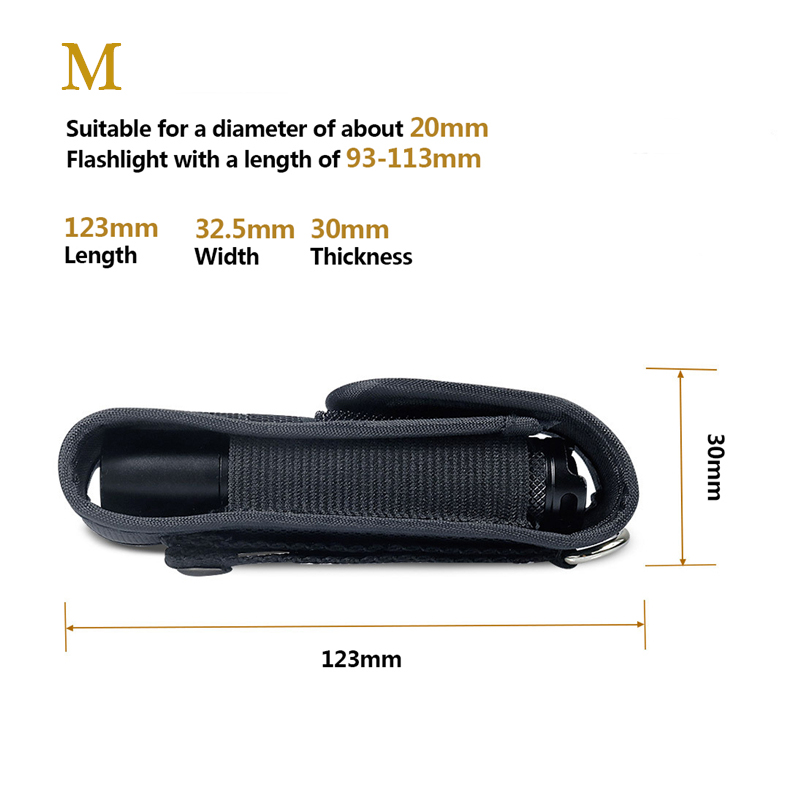 Tactical Molle Flashlight Pouc - Edc Carry Case recension och pris