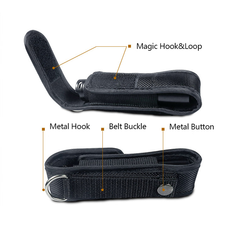 Tactical Molle Flashlight Pouc - Edc Carry Case recension och pris