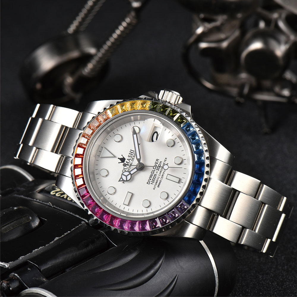 40mm Luxury Diving Men's Watch - Watch Winder Compact recension och pris