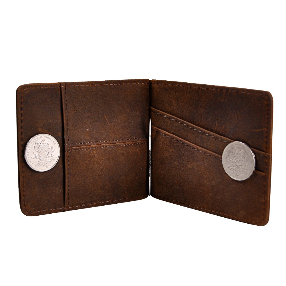 Quality Leather Men Magnetic M - Money Clip Magnetic recension och pris
