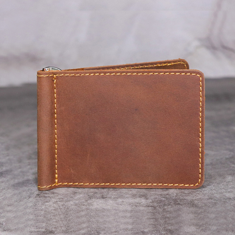 Handmade Genuine Leather Money - Money Clip Magnetic recension och pris