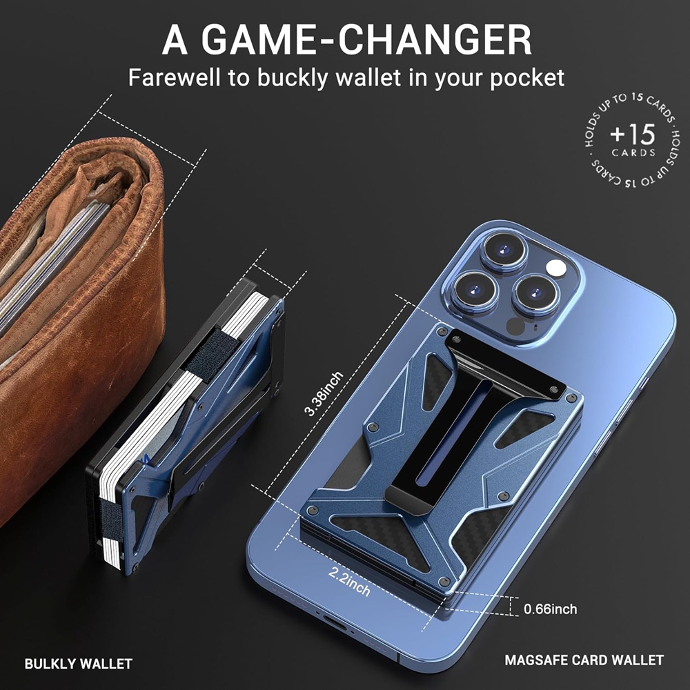 Magnetic Phone Wallet Compatib - Money Clip Magnetic recension och pris