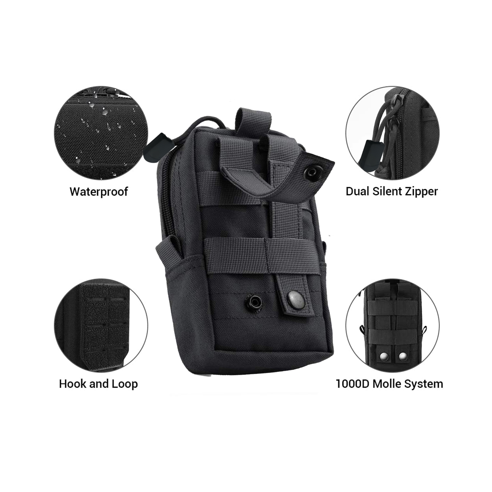 Tactical Molle Pouch Waist Bag - Edc Carry Items recension och pris