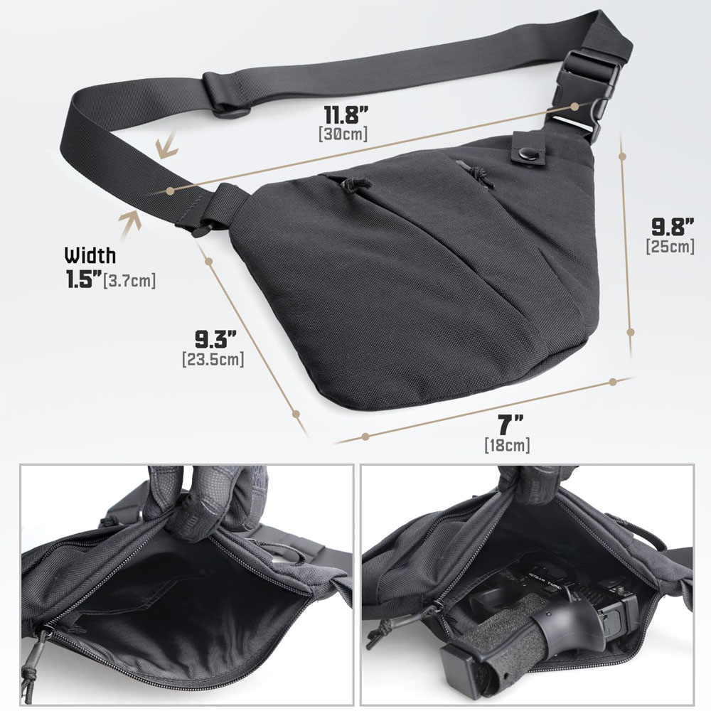 Tactical Concealed Gun Carry B - Edc Concealed Carry Bag recension och pris