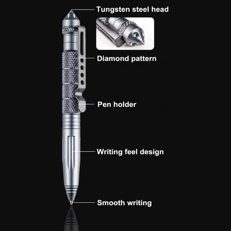 Military Tactical Pen Aluminum - Pen Tactical Glass recension och pris