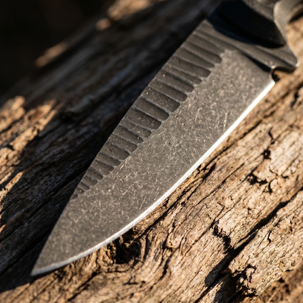 Full Tang Bushcraft Knife D2 B - Edc Fixed Blade Deep Carry recension och pris