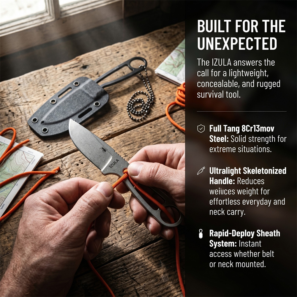 Daily Carry Full Tang Fixed Bl - Edc Carry Fixed Blade Knife recension och pris