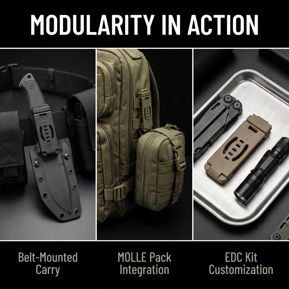 DIY Kydex Holster MOLLE Back C - Edc Carry Accessories recension och pris