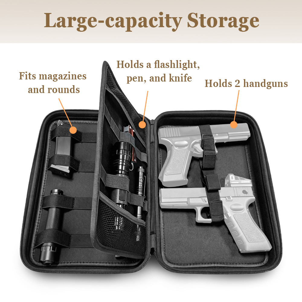 Tactical Pistol Gun Case Dual  - Edc Concealed Carry Bag recension och pris