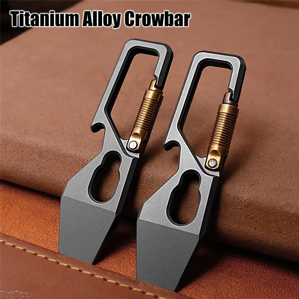6cm 5-1 Multi-function Keychai - Titanium Pry Bar recension och pris