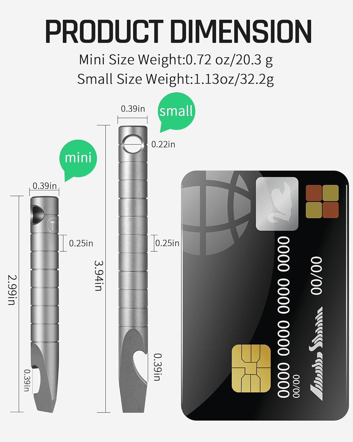 TISUR Titanium EDC Pry Bar, Ke - Titanium Pry Bar recension och pris